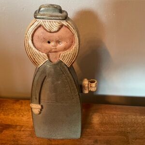 Scandinavian girl candle holder